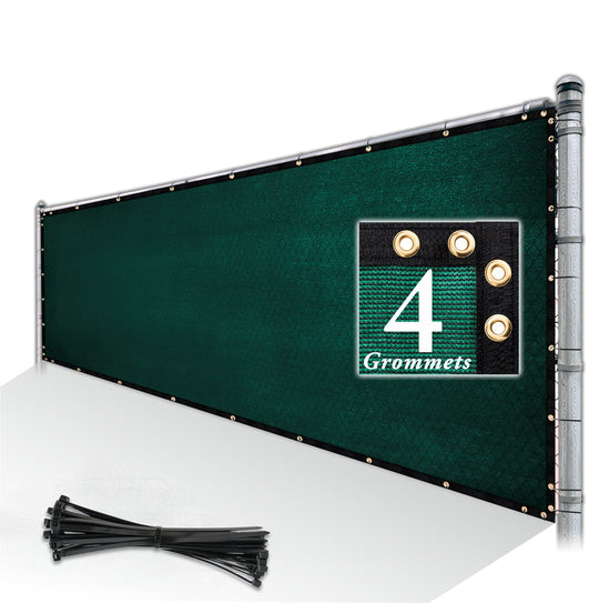 5 ft Fence Privacy Screen W Brass-Grommets 170 GSM Royal Shade