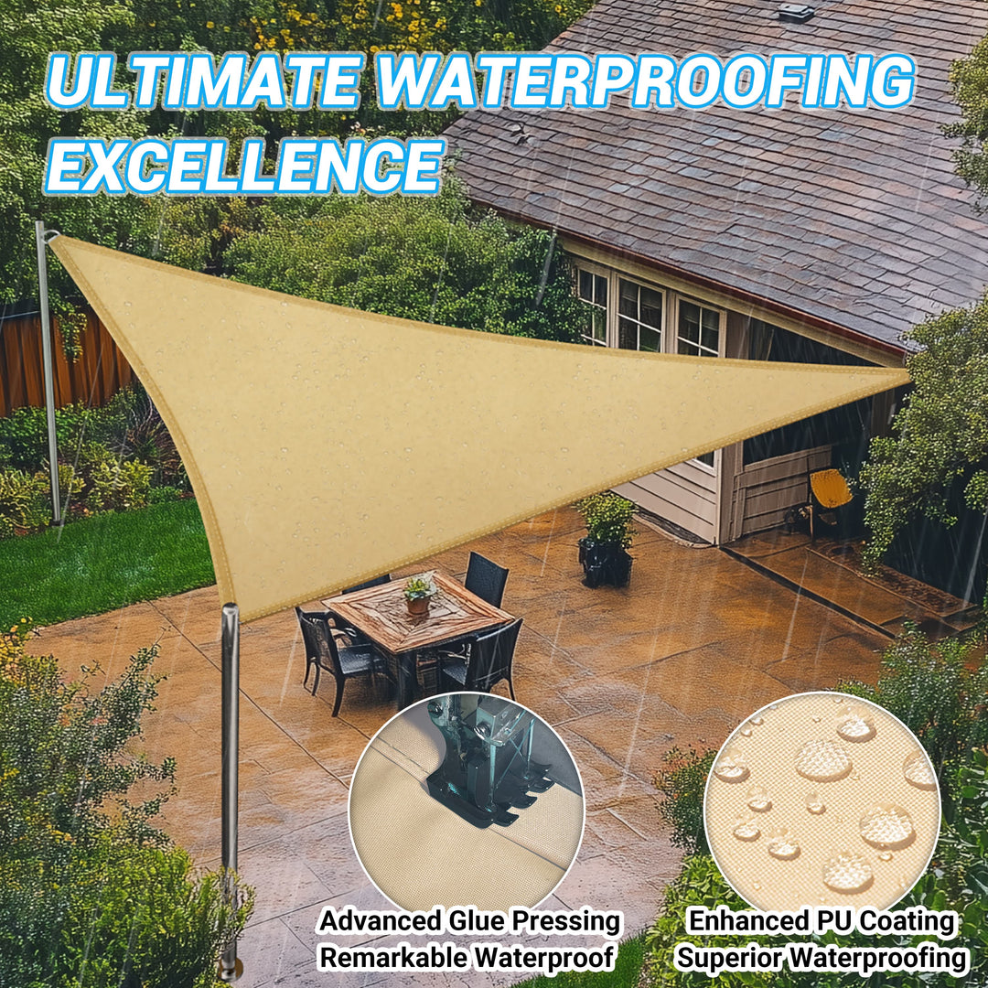 [CUSTOM] Heavy Duty Waterproof Triangle/Rectangle/Square Shade Sail Outdoor Canopy Awning