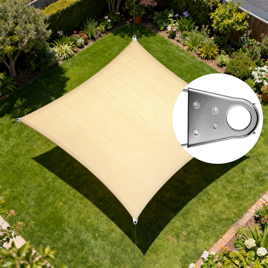 Super Ring Heavy Duty Rectangle Commercial Grade Sun Shade Sail