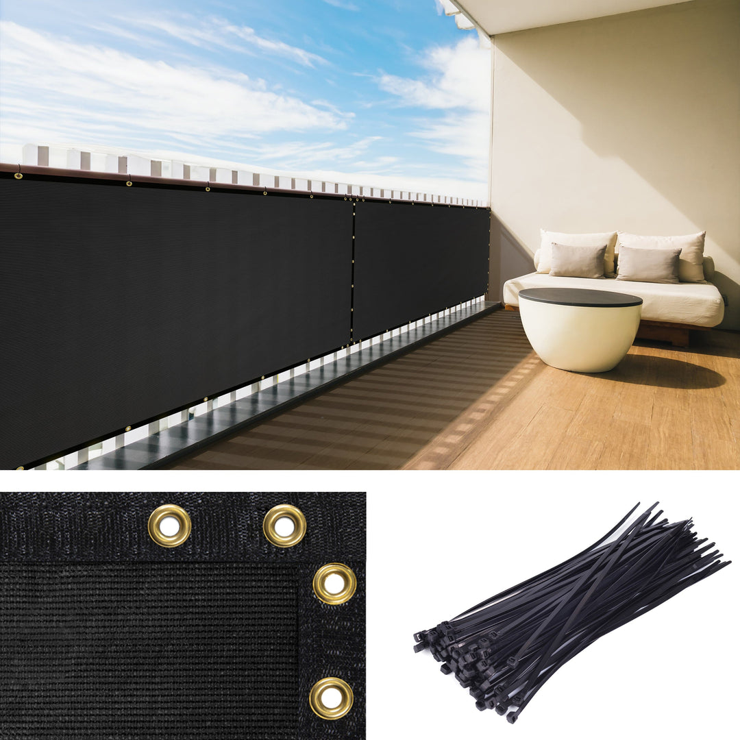 Fence Privacy Screen W Brass-Grommets 170 GSM
