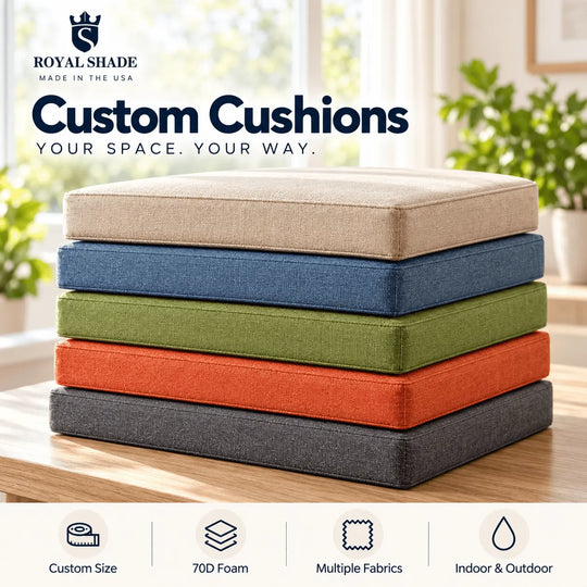 [Custom] Premium 70D High-Resilience Foam Multi-Fabric Furniture Cushion