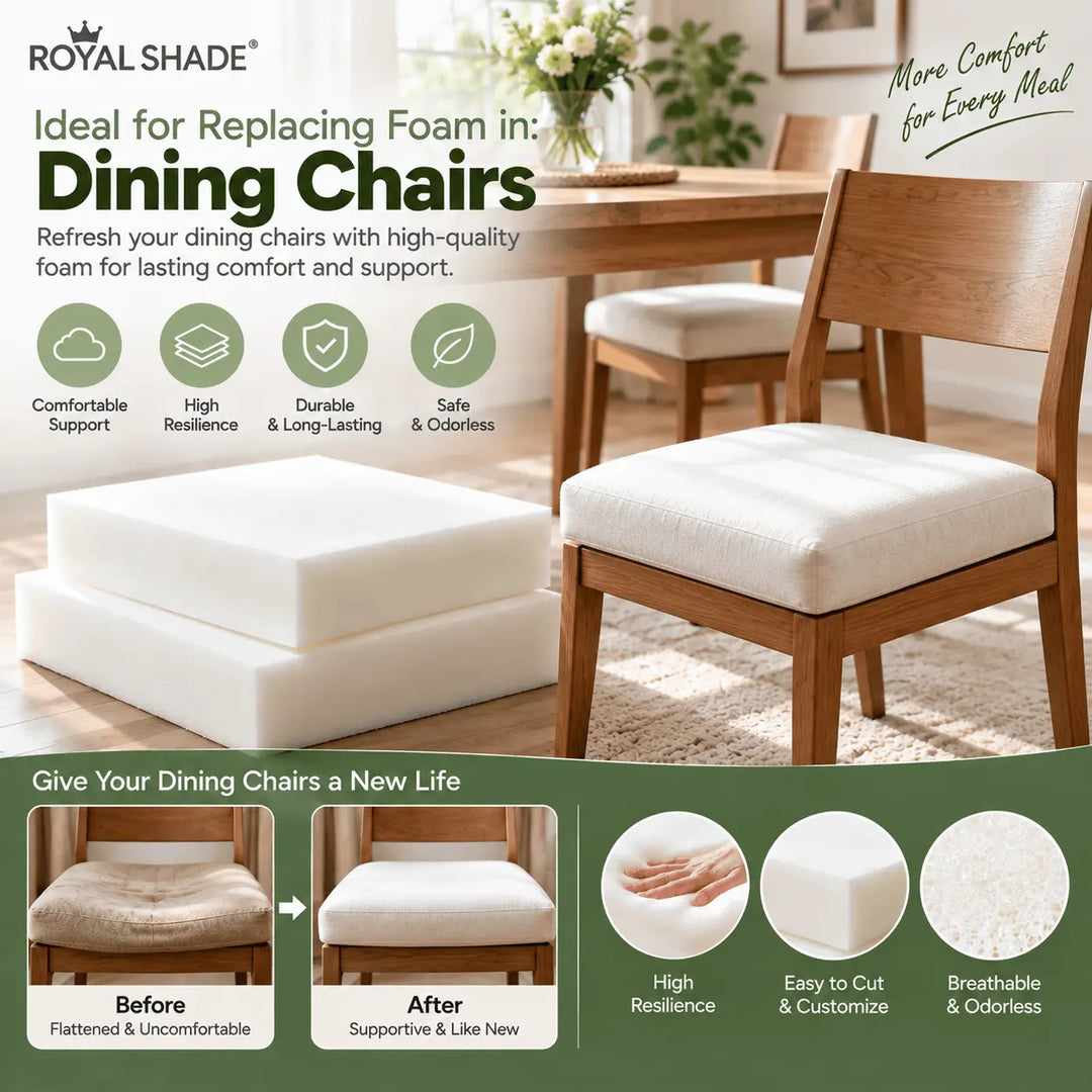 Foam In Dining Chairs丨Royal Shade USA