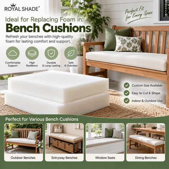 Royal Shade Foam In bench cushions