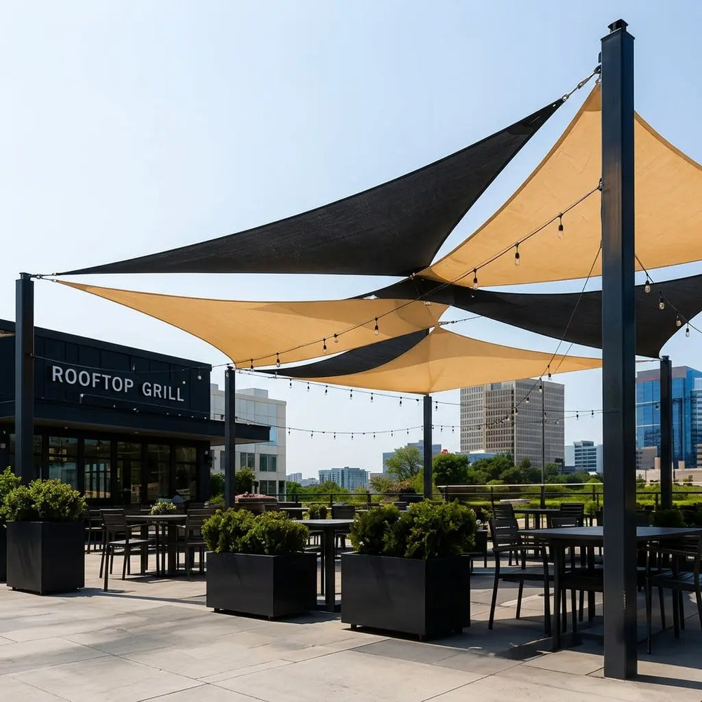 Super Ring Heavy Duty Rectangle Commercial Grade Sun Shade Sail