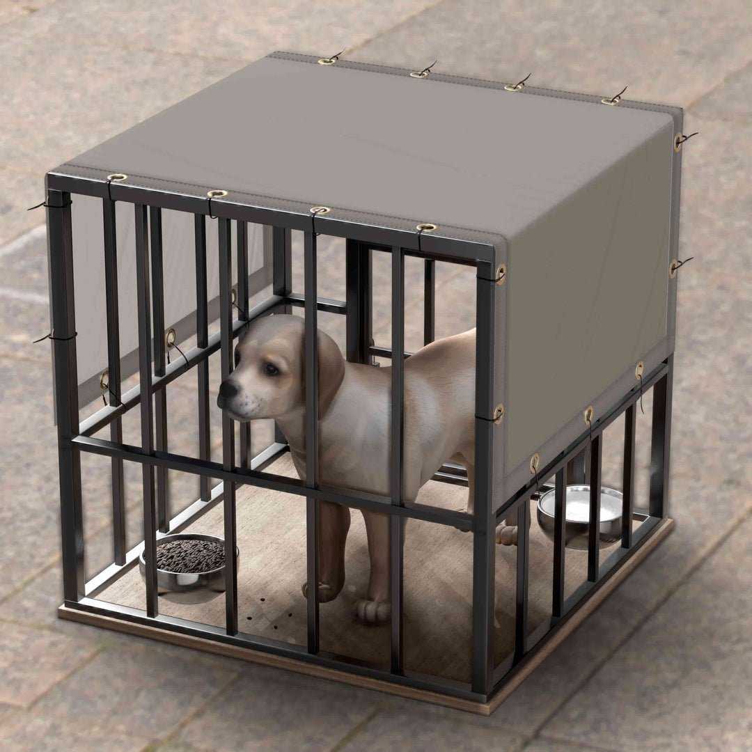 Waterproof Shade Cloth Dog Kennel Shade with Grommets Royal Shade USA