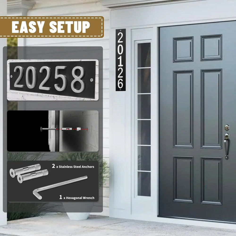 House Number Labels Unique Custom House Numbers - Make Your Home Stand Out – Royal Shade USA