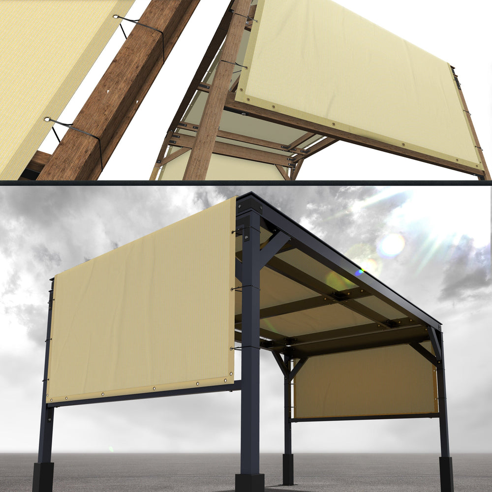 Royal Shade Pergola Sun Shade Canopy Replacement Cover Commercial Grade 260 GSM Cloth, 8 Sizes, 3 Colors