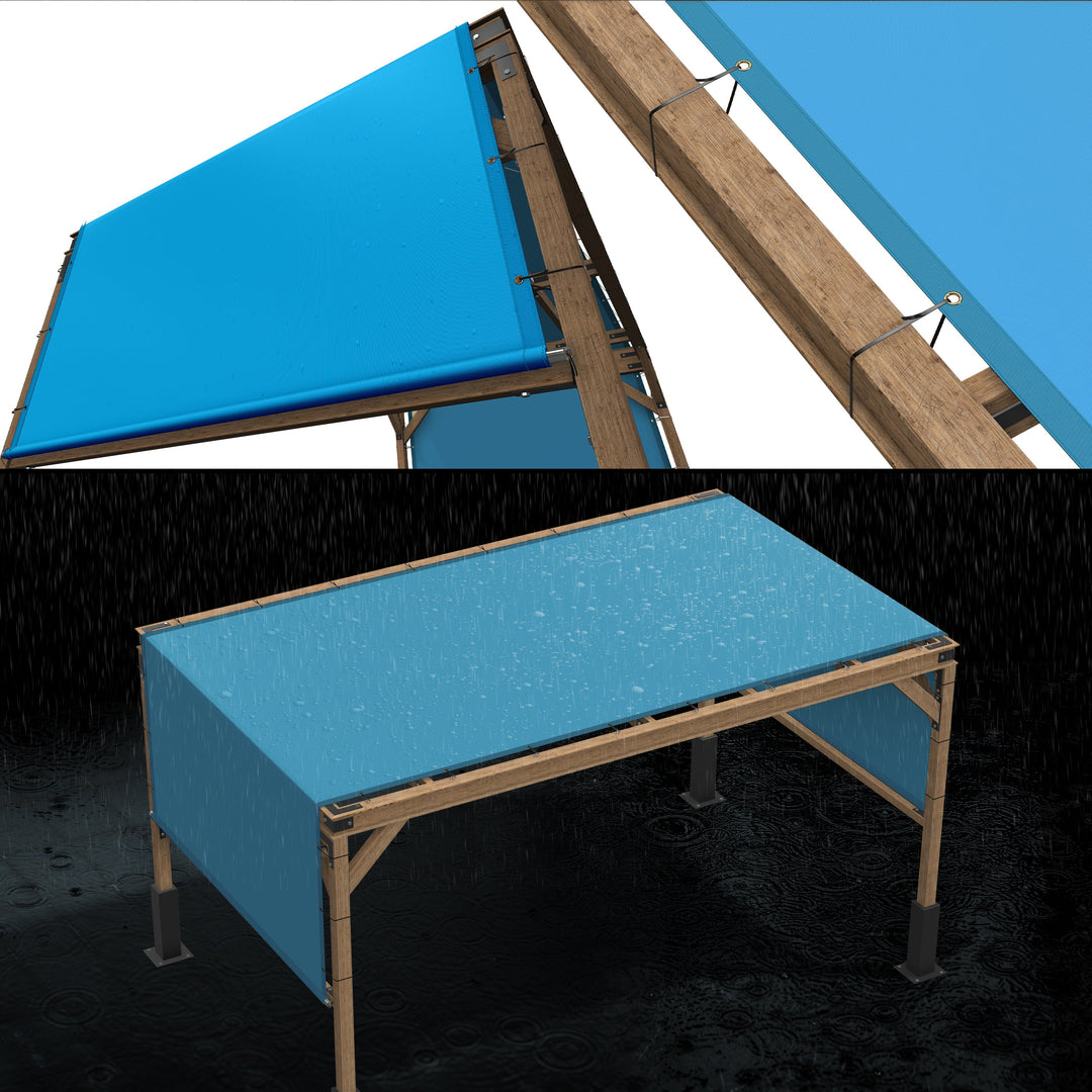 4 x 16 Custom Waterproof Pergola - Royal Shade USA