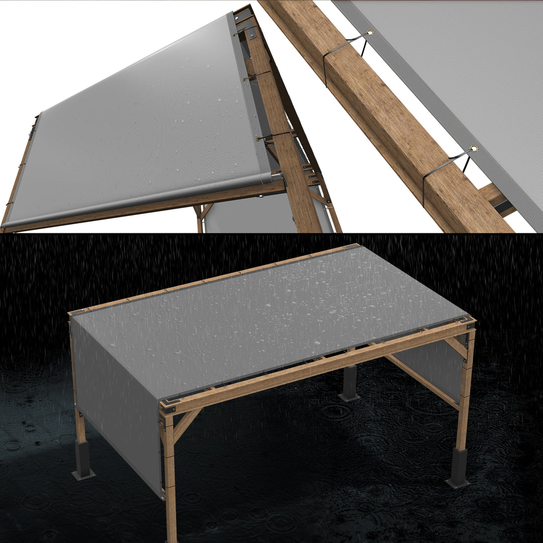 4 x 12 Custom Waterproof Pergola - Royal Shade USA