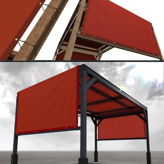 [Custom] Pergola Sun Shade Canopy Replacement Cover Commercial Grade 260 GSM Cloth(No Rod)