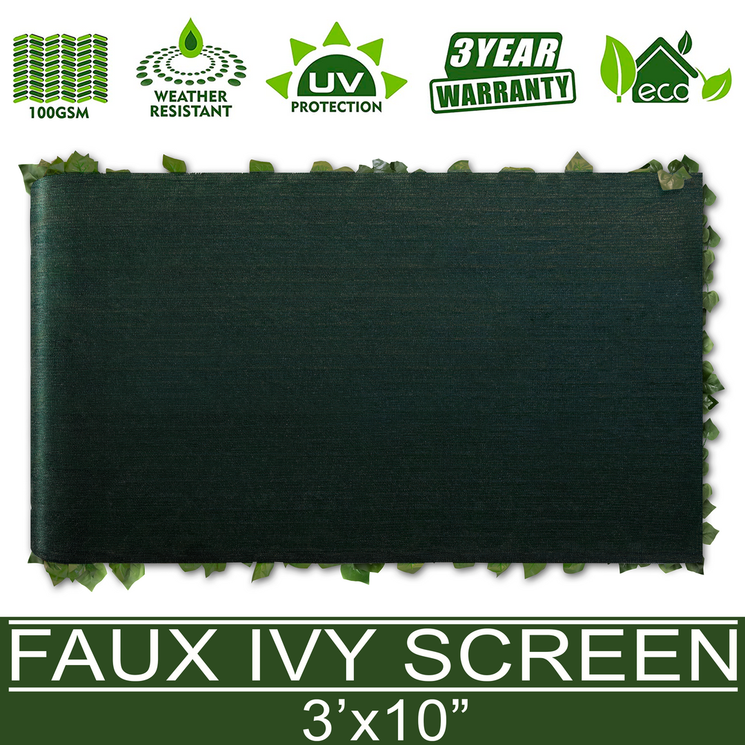 Artificial Hedges Faux Ivy Leaves Fence Privacy Screen Panels  Decorative Trellis