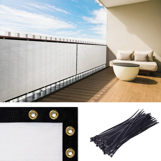 Fence Privacy Screen W Brass-Grommets 170 GSM