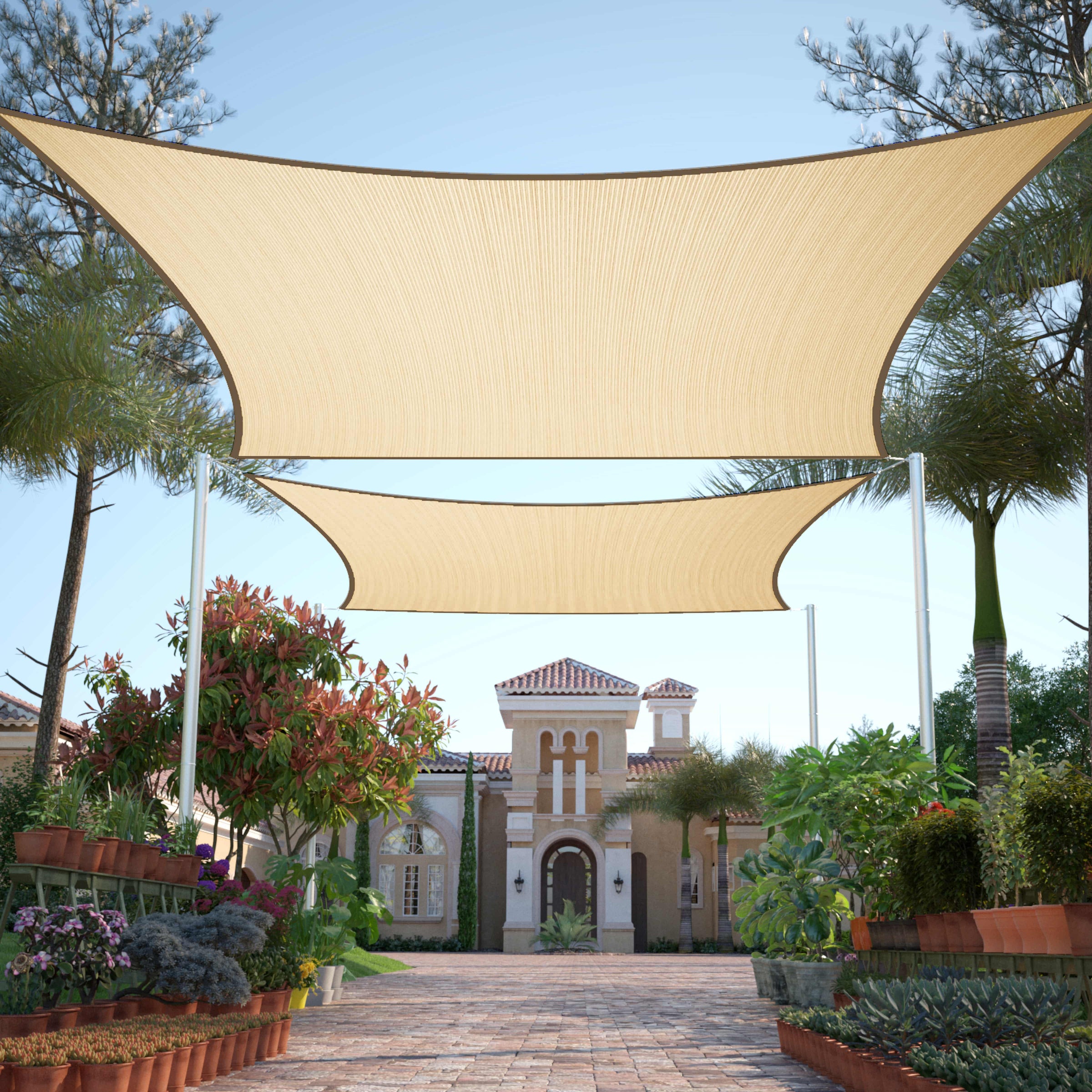 Rectangle patio sail shade sails丨Royal Shade
