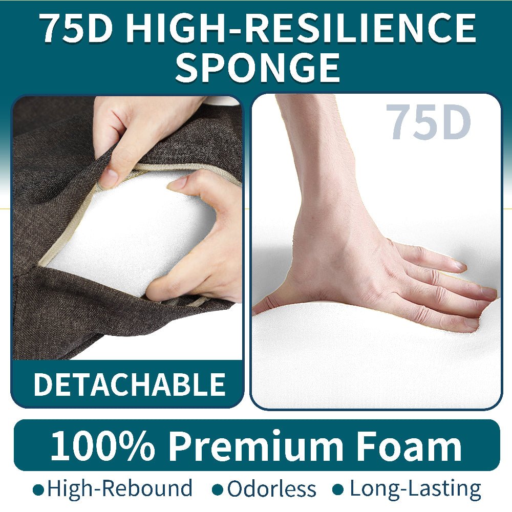 Custom Replacement Chair Cushion - Pet Friendly - Grey Crystal Velvet - Royal Shade USA