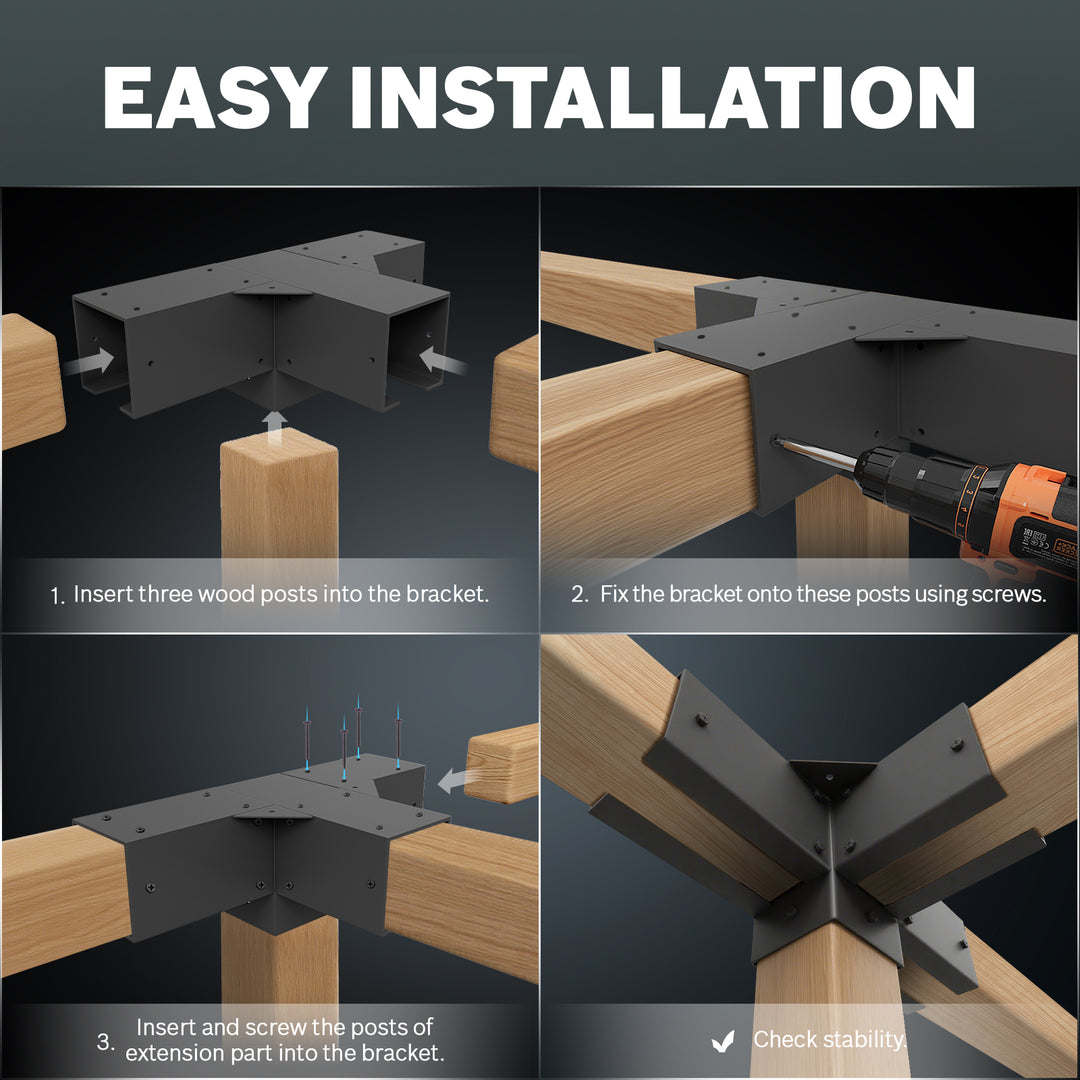 Royal Shade USA Metal Pergola Kit - Royal Shade USA