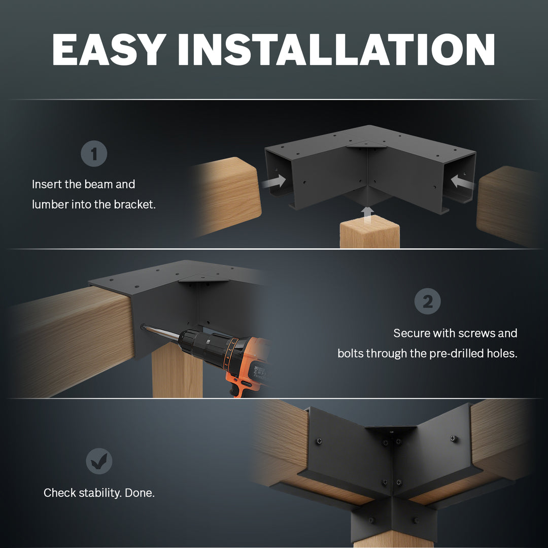 Royal Shade USA Metal Pergola Kit - Royal Shade USA