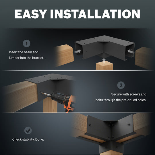 Royal Shade USA Metal Pergola Kit - Royal Shade USA