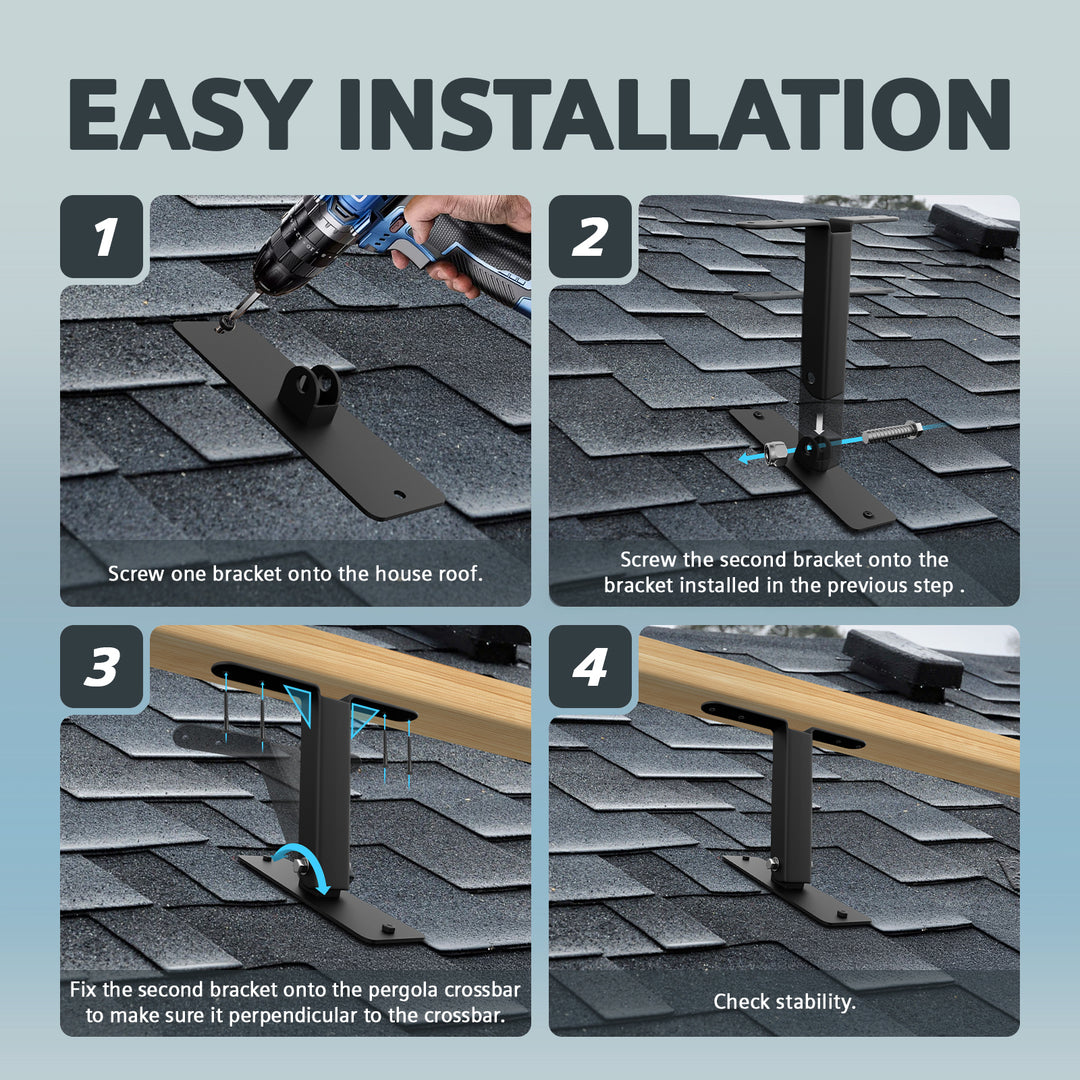 Royal Shade USA Metal Pergola Kit - Royal Shade USA