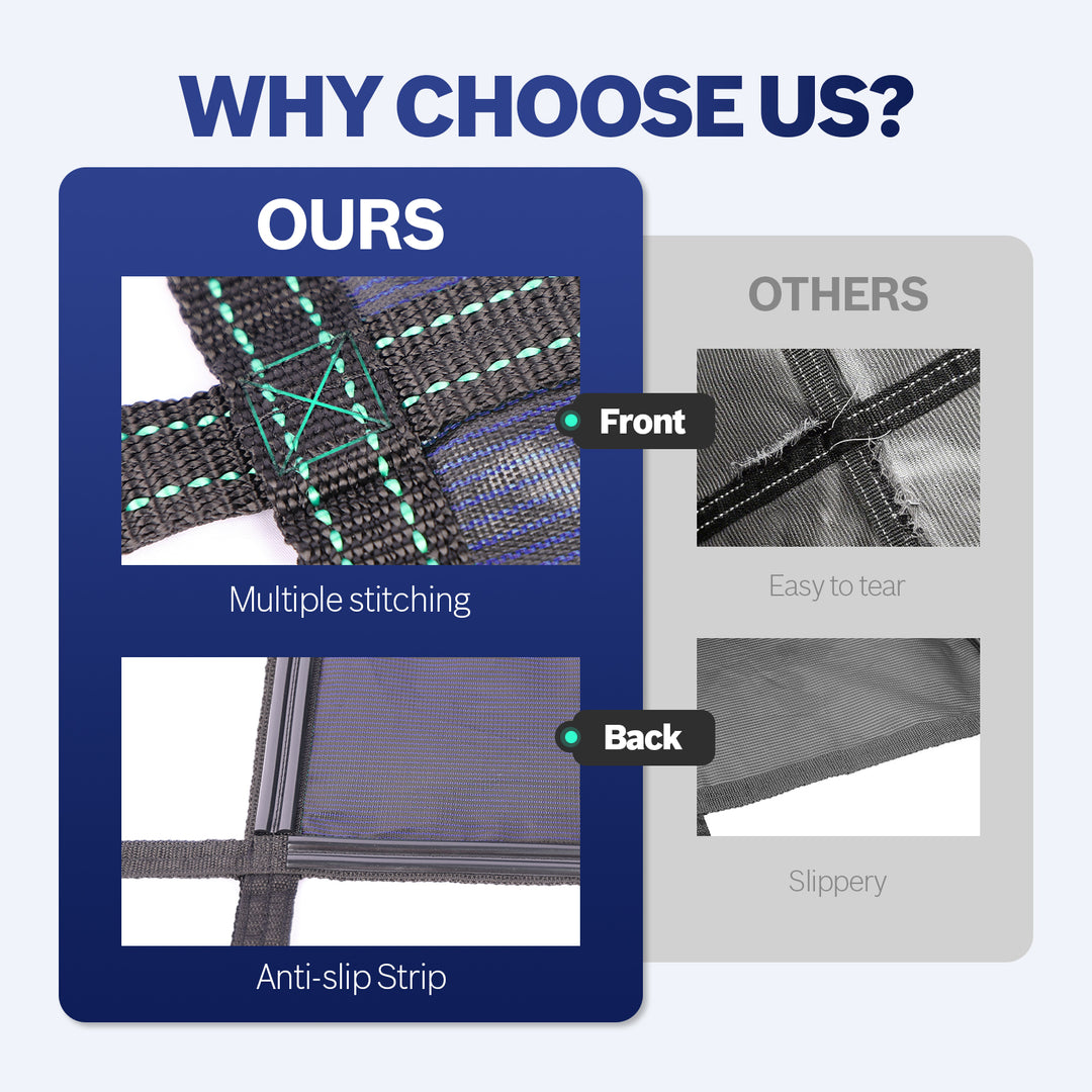 20 x 40 ft Solid Heavy-Duty Pool Safety Cover with 5 x 10 ft steps - Royal Shade USA