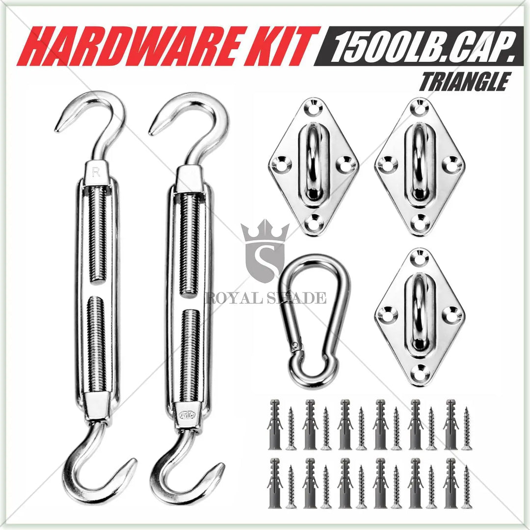 1500 LB Sun Shade Sail Hardware Installation Kit - Royal Shade USA