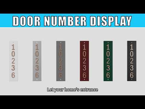 【Custom】House Numbers Address Sign Plaque With Frame