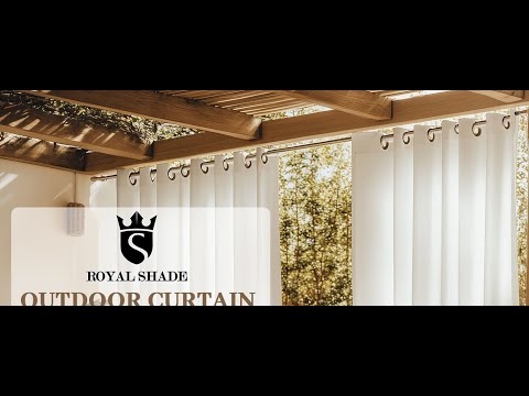 Royal Shade Outdoor Curtain Panel Waterproof Metal Grommets