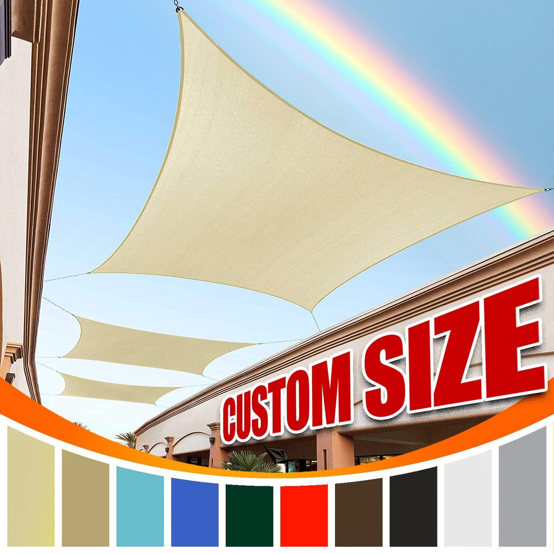 [CUSTOM] Rectangle Standard Sun Shade Sail Canopy, Commercial Grade