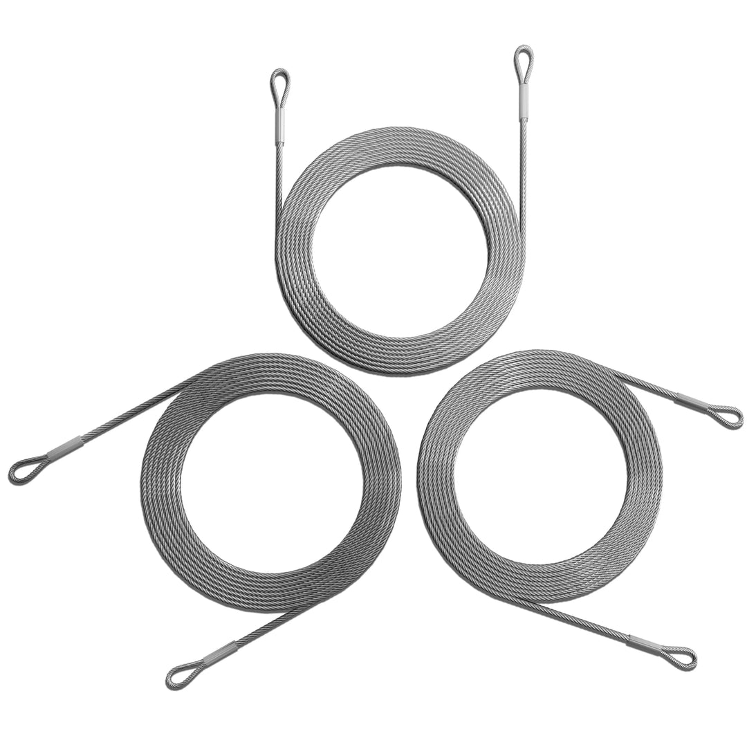 PVC Coated Stainless Steel Metal Wire Cable Ropes Set | Royal Shade USA