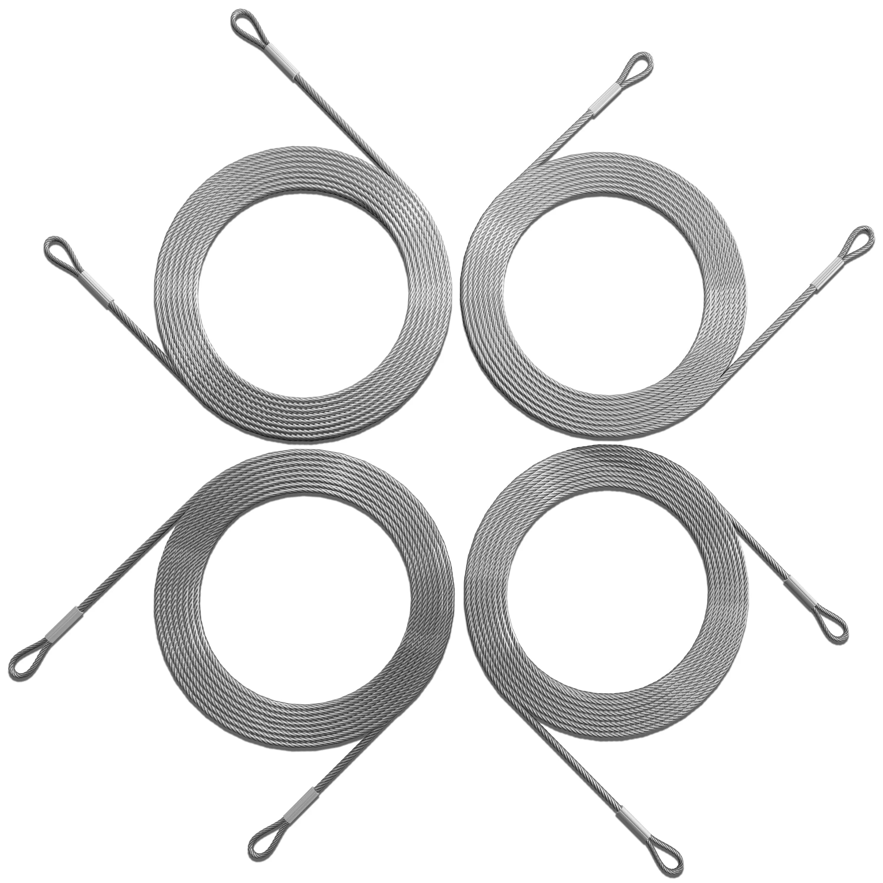 PVC Coated Stainless Steel Metal Wire Cable Ropes Set – Royal Shade USA