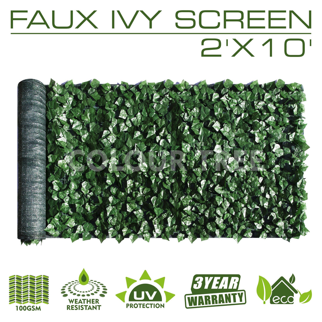 Artificial Hedges Faux Ivy Leaves Fence Privacy Screen Panels  Decorative Trellis