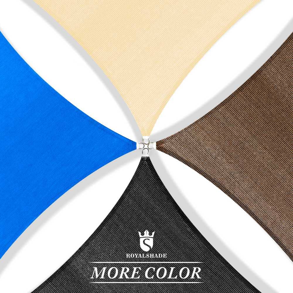 Square Sun Shade Sail Canopy, Commercial Grade, 4 Sizes, 8 Colors